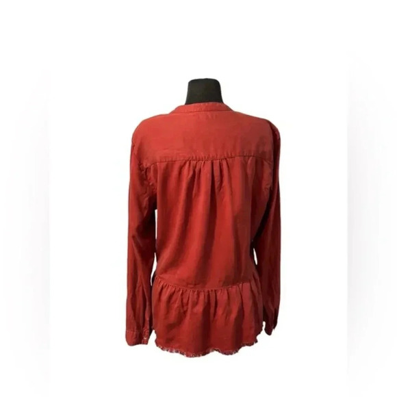 Harper Peplum Button down shirt Large - Picture 5 of 7